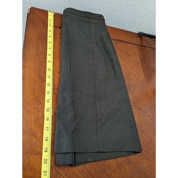 The Limited Stretch Pencil Skirt 4 Brown Side Zip Slit Office Work‎ Formals Mini - Picture 9 of 11